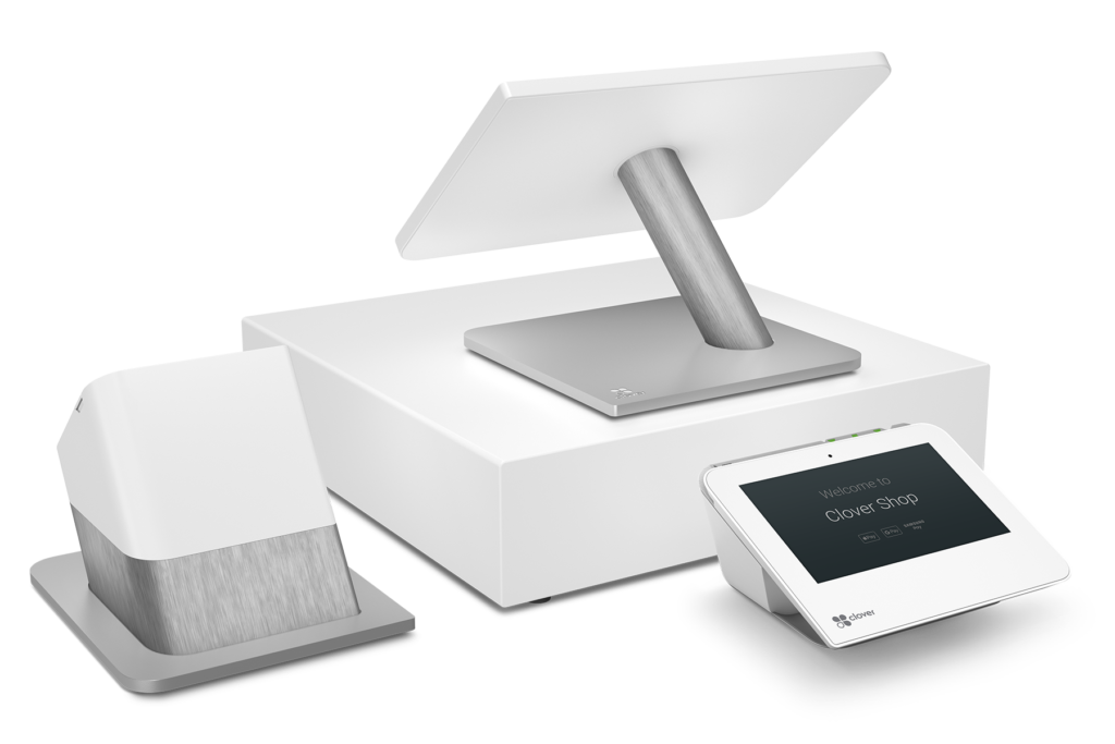 Clover Go card reader used for mobile payments
