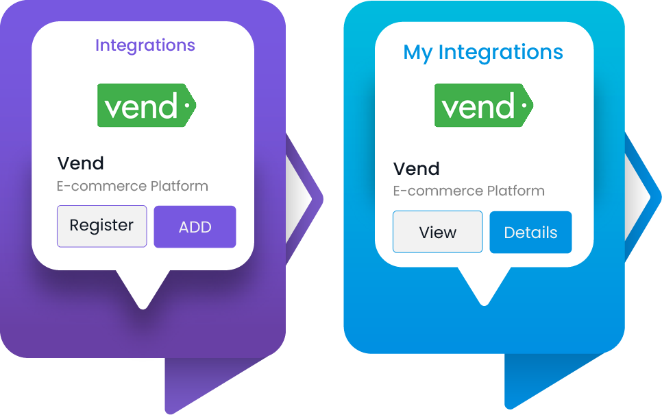Vend retail platform integrations