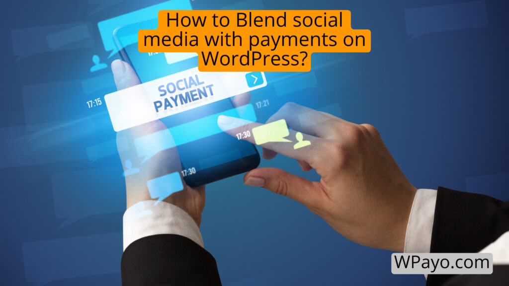 Social media icons combined with WordPress payment options